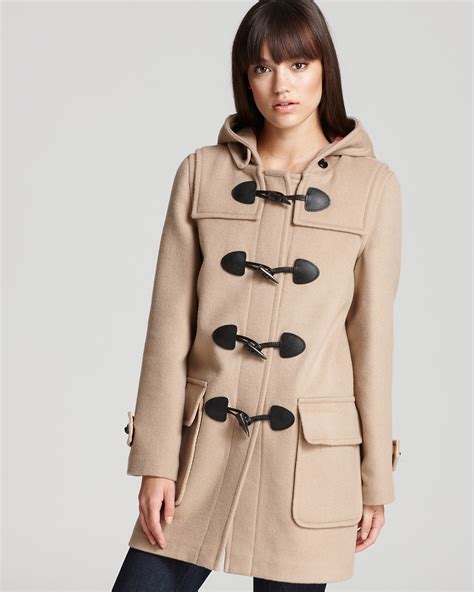 burberry toggle coat women